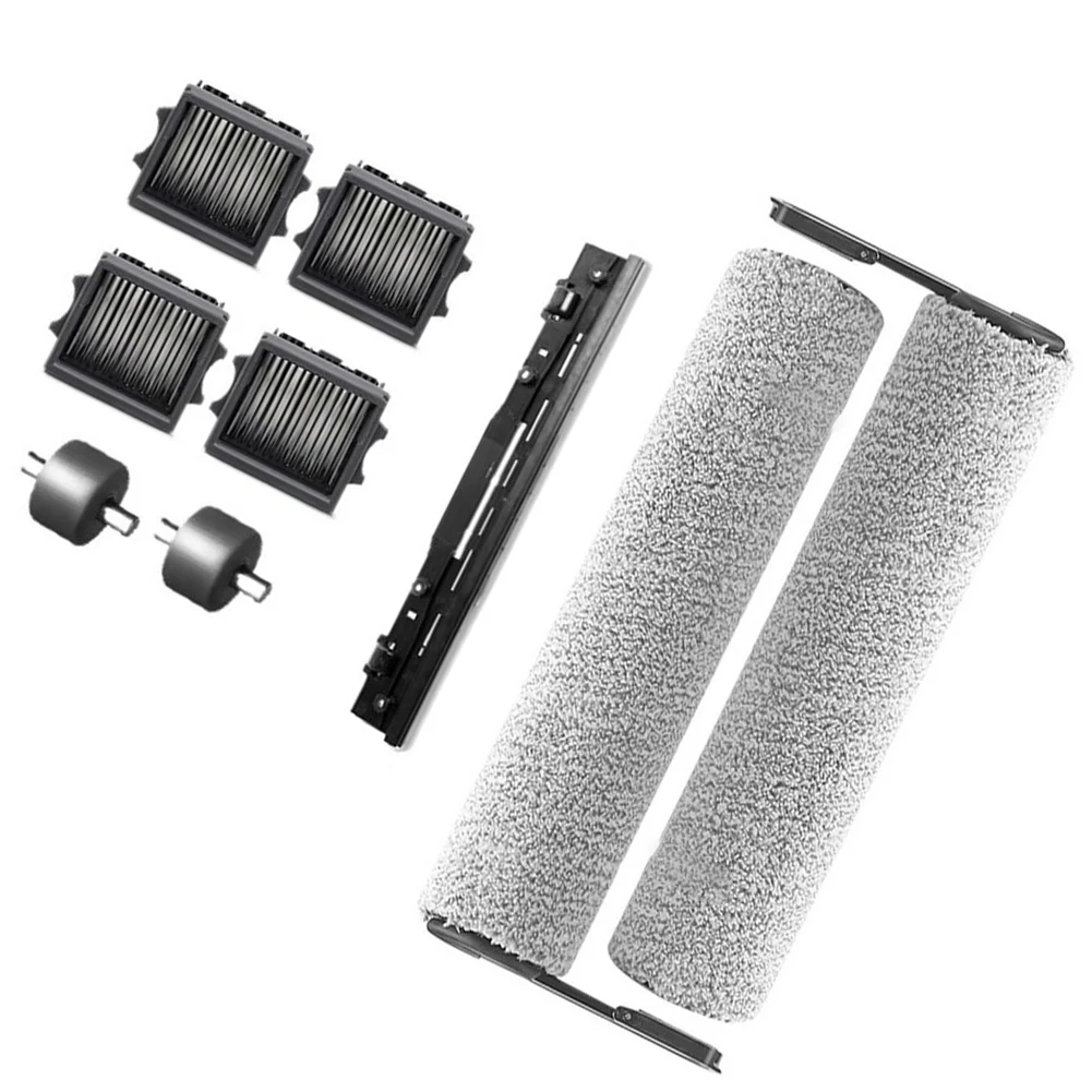 Main Brush Filter Kit With Roller Brushes Filters Wheels Cover Plate for Tineco Floor for s9 Artist Pro Steam Vacuum Cleaner Par