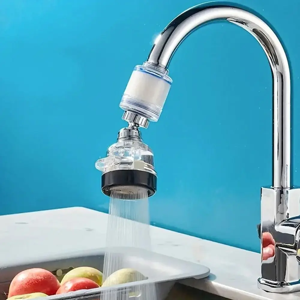 1Pcs Bubbler Dispenser Faucet Aerator Water Saving Nozzle Tap Extension Connector Water Filters Shower Head 3 Modes