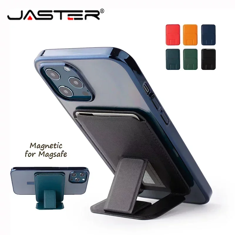 กระเป๋าสตางค์หนังแม่เหล็กแข็งแรงพร้อมเคสตั้งได้สำหรับ Magsafe สำหรับ iPhone 15 14 13 12 Pro MAG ที่ใส่บัตรได้อย่างปลอดภัยฝาครอบกระเป๋า