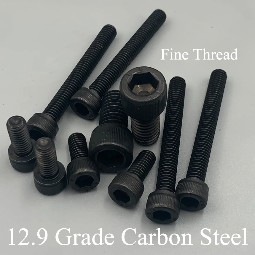 

M14*1.5*80/90 M16*1.5*45/50/55/60 1.5mm Pitch 12.9 Grade Steel Full Fine Thread Cap Allen Head Bolt Hex Hexagonal Socket Screw