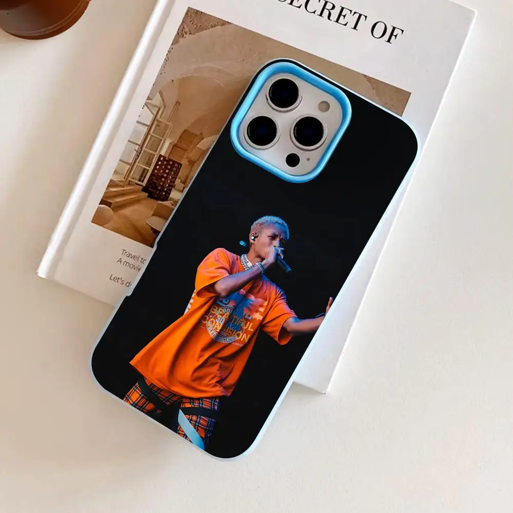 

Чехол для телефона Jaden Smith Jelly, двухслойный, светло-голубой, для iPhone 17, 16, 15, 14, 13, 12, 11 Air Pro Max Plus, защитный