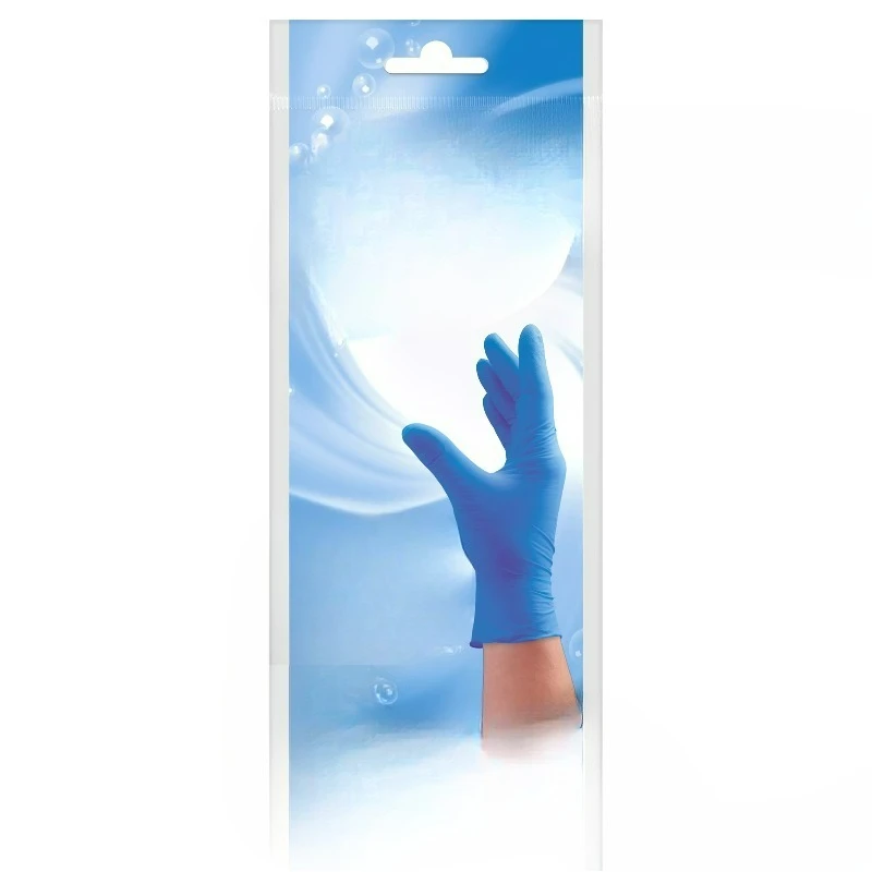 Puncture Resistant Nitrile Disposable Multipurpose Cleaning Gloves, Blue, 10 Count