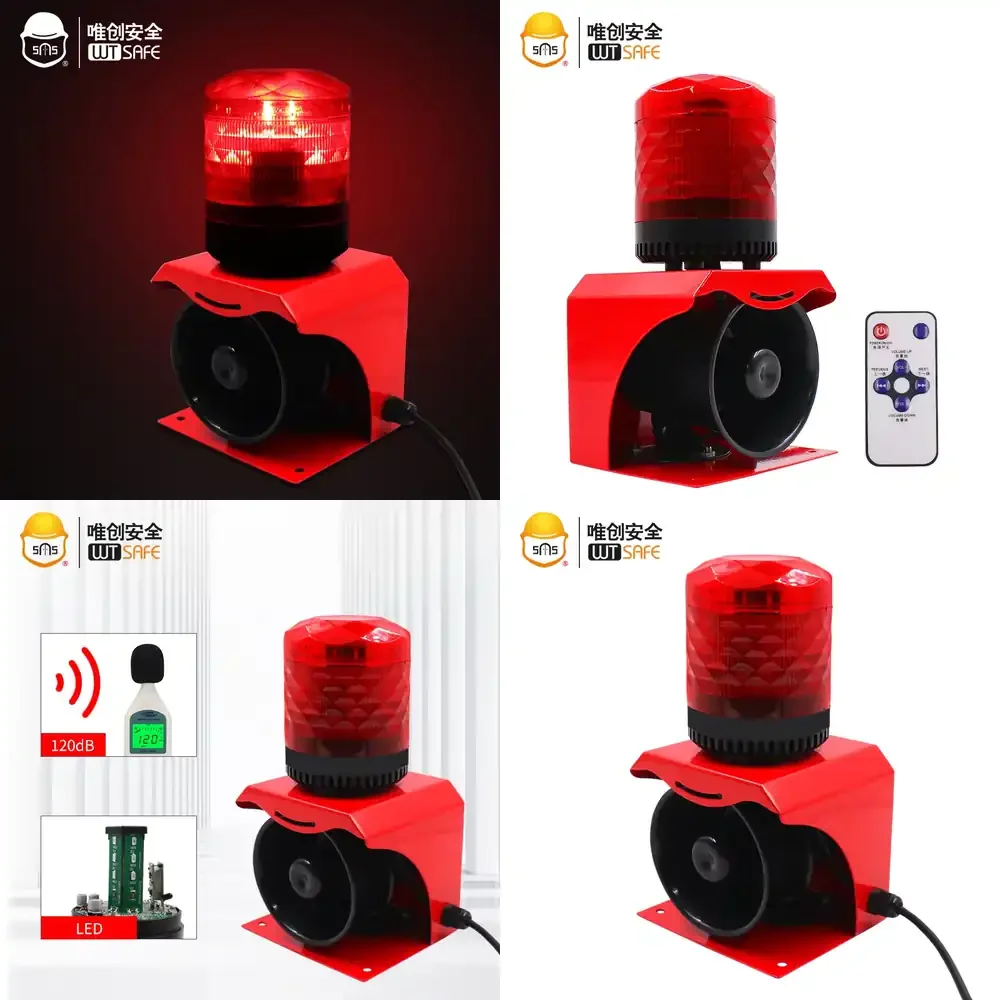 

Waterproof Metal Speaker with Audible Visual Sound Warning Alarm