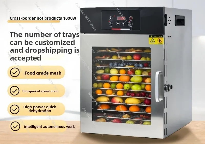 Small Pet Snack Dryer Machine, Home Food Dehydrator for Fruits Vegetables, Air Drying Dried Fruit Maker, Household
