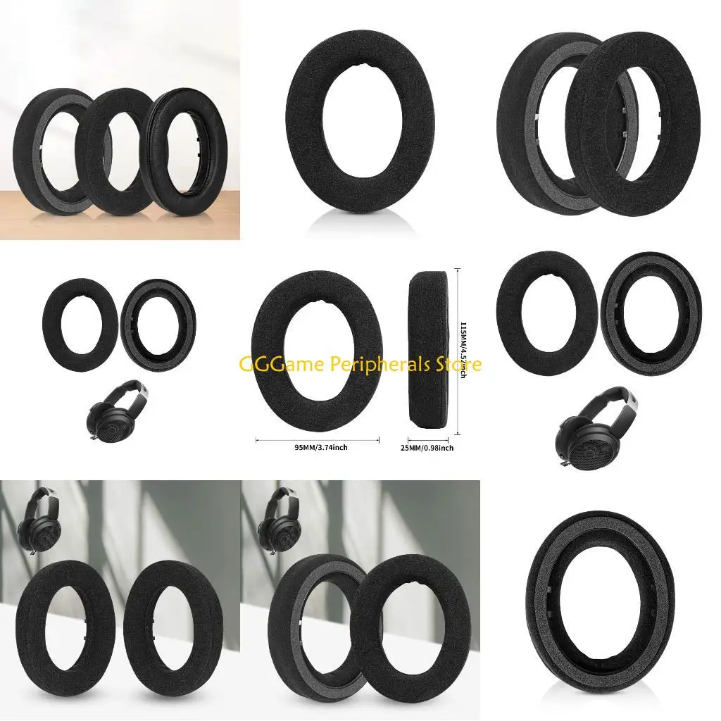 

U55B 1 Pair Replacement Ear Pad for HD490 Soft Foam Ear Cushion Memory Foam