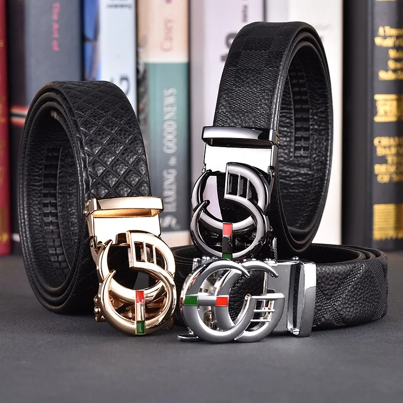 Men's belt luxury brand designer fashion automatic buckle men's jeans high-quality material belt men's pants belt holiday gift