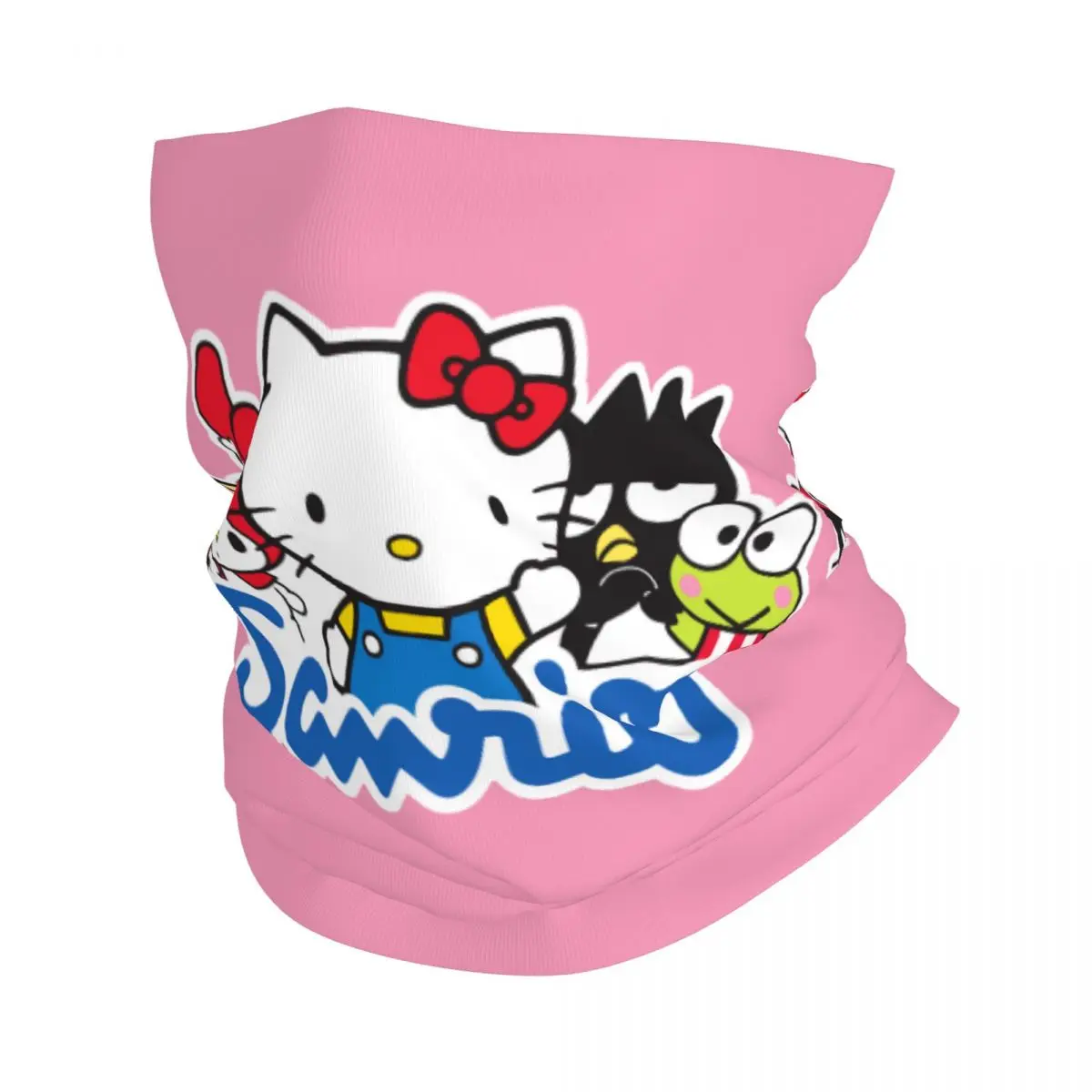 Custom Kitty White Hello Kitty Winter Headband Neck Warmer Women Men Hiking Cycling Tube Scarf Sanrio Face Bandana Gaiter