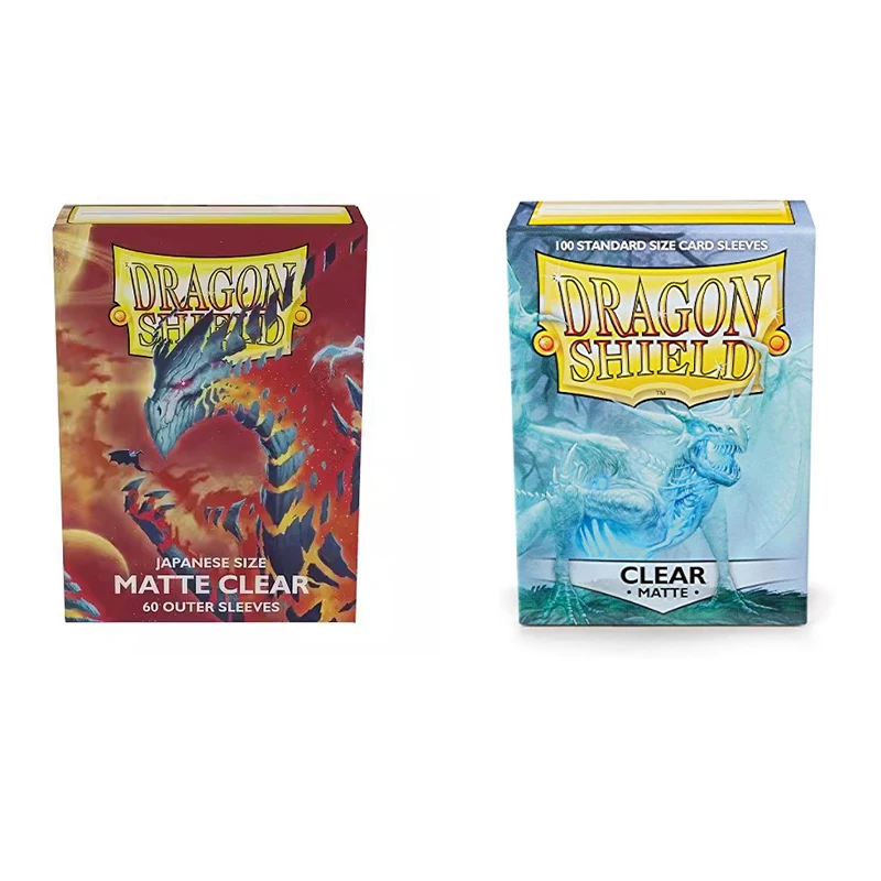 Dragon Shield Perfect Fit Internal Sleeve Covered Clear Small Yugioh Size Sleeve Matte Card Collection Card