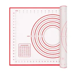 Silicone Baking Mat, Non-slip Pastry Mat for Rolling Out Dough, Making Pie Crust and Fondant, with Measuring Function