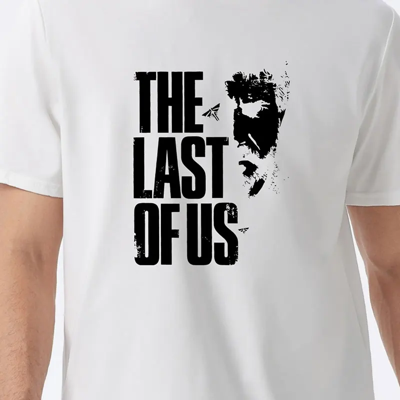 Men\'s THE LAST OF US Graphic Short Sleeve T-shirt, Comfy Stretchy Trendy Tees For Summer, Casual Daily Style Fashion Clothing