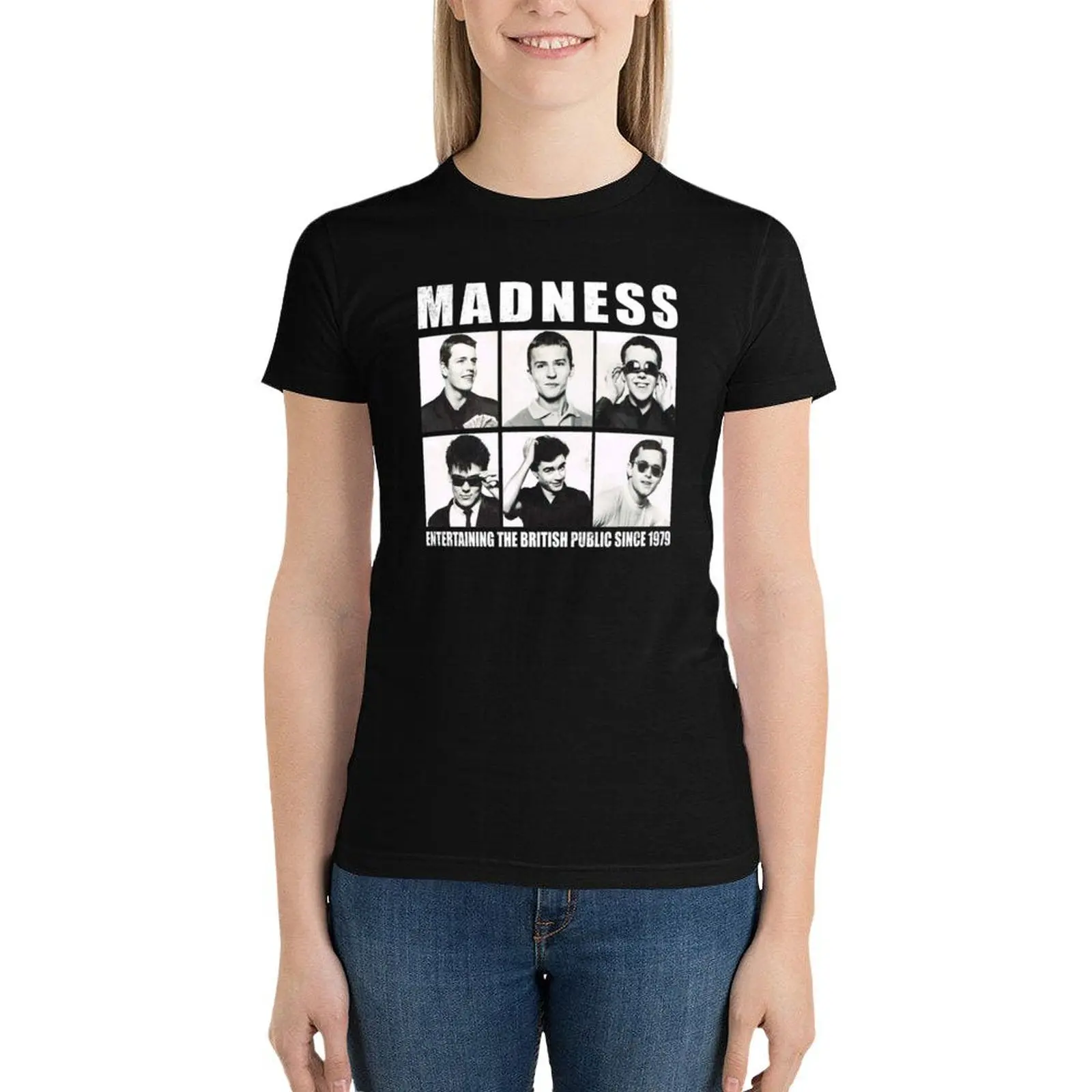 

Entertaining The madness retro band gift for fans T-Shirt anime clothes aesthetic clothes Blouse t shirts for Women graphic