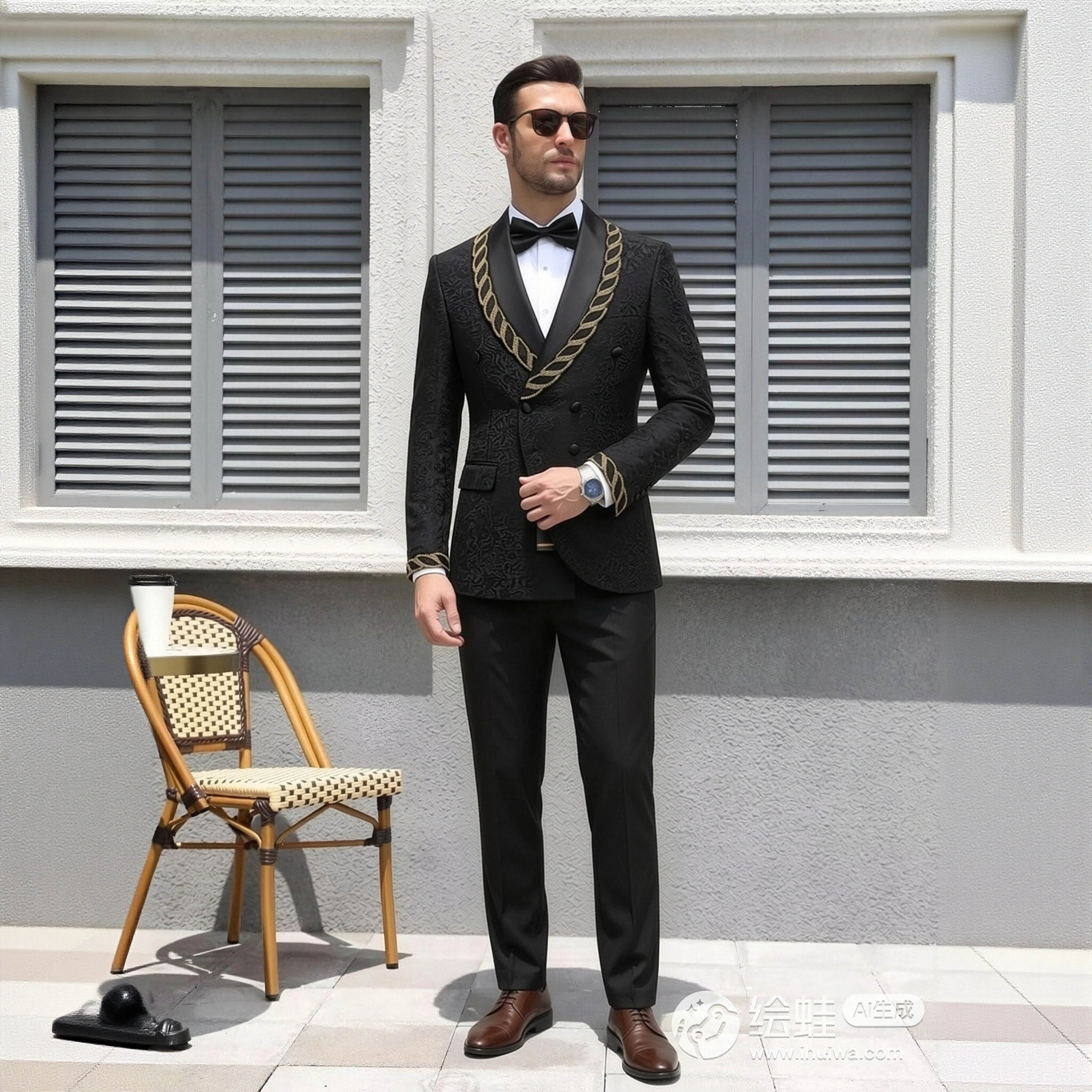 

Men's 3 Piece Grey Plaid Suit Set, Customizable Slim Fit Business Wedding Prom Blazer Vest Pants