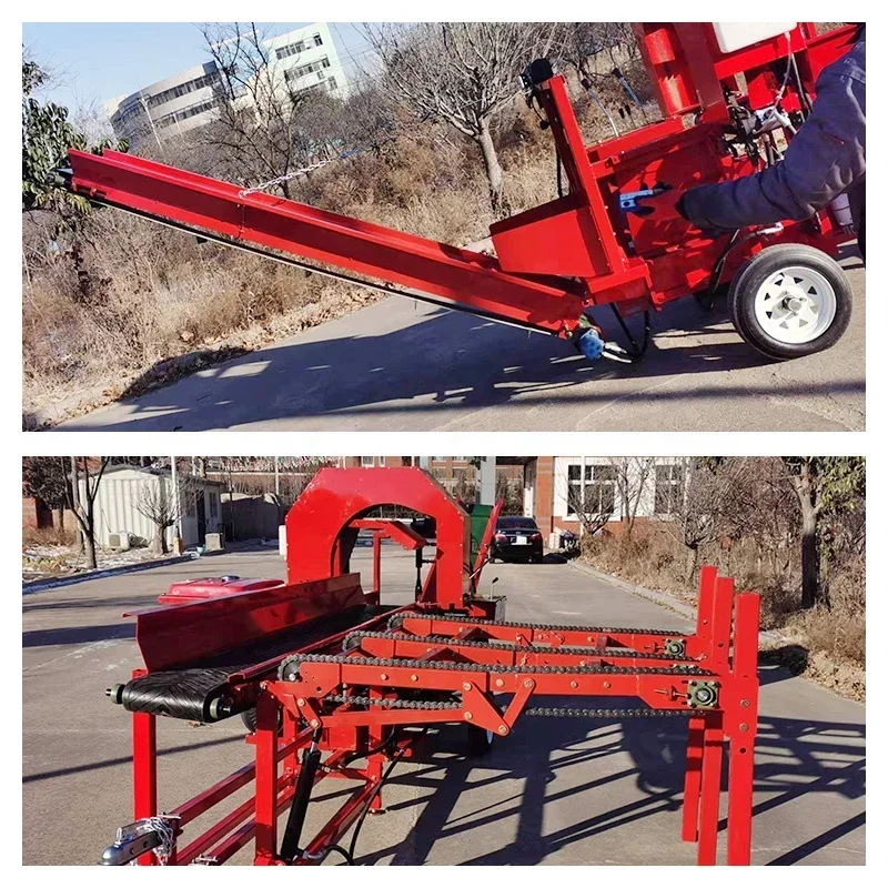 Wood Splitter 18ton Mobile Wood Chipper Log Splitter Wood Splitter Hydraulic with 4 Way Blade Factory For Sale