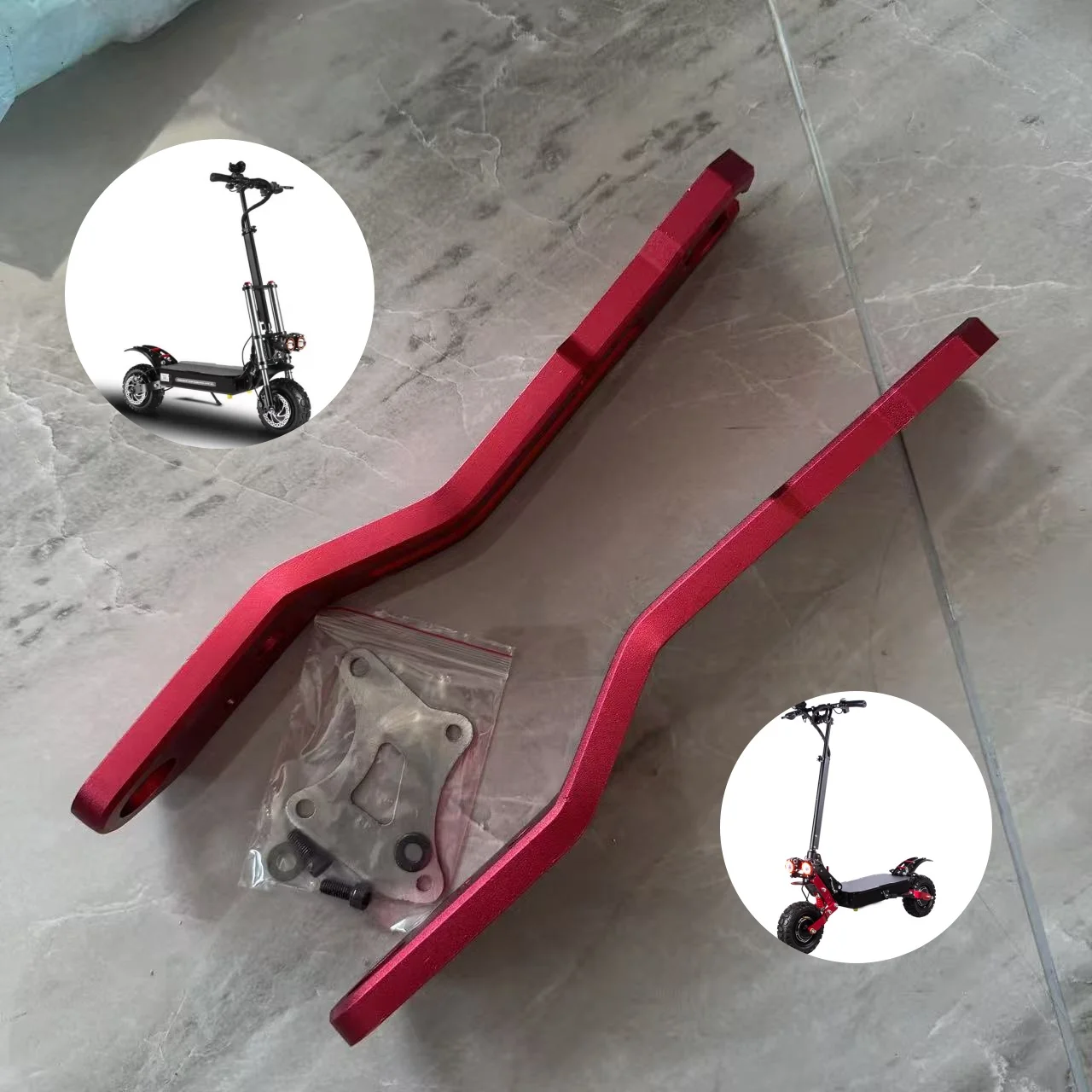 

Electric Scooter Frame Body Parts 11 To 13 Inch Swing Arm Modified Front Rear Fork Conversion Kit For E5B S3 Laotie T5A Scooter