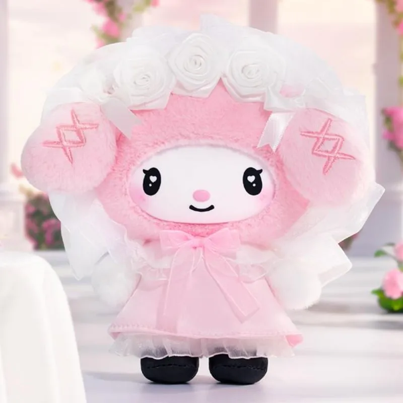 Echte Toptoy Sanrio Characters Angel Garden Series Pluche Blind Box Cute My Melody Kuromi Doll Bag Hanger Mystery Surprise Box