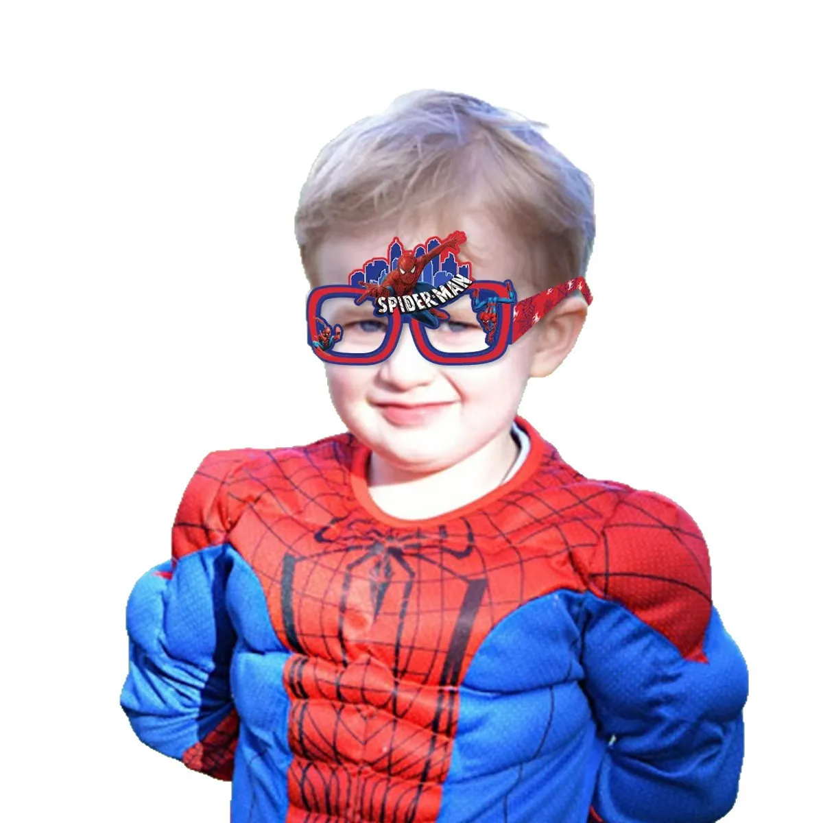 8 Stück Spider-Man Papierbrillen, umweltfreundlich, für Cosplay, Superhelden, lustige Fotos, Kinderparty, Geburtstag, Requisiten, Dekoration, Geschenke, Spielzeug – Detail 1
