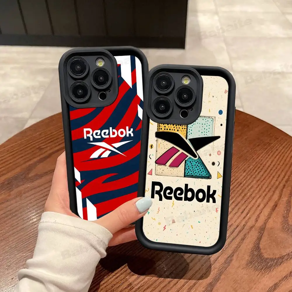 Classic Sports brand R-Reebok logo Silicone Phone Case for iPhone 17 Pro Max 16 15 14 13 12 11 Plus 17 Air view 3