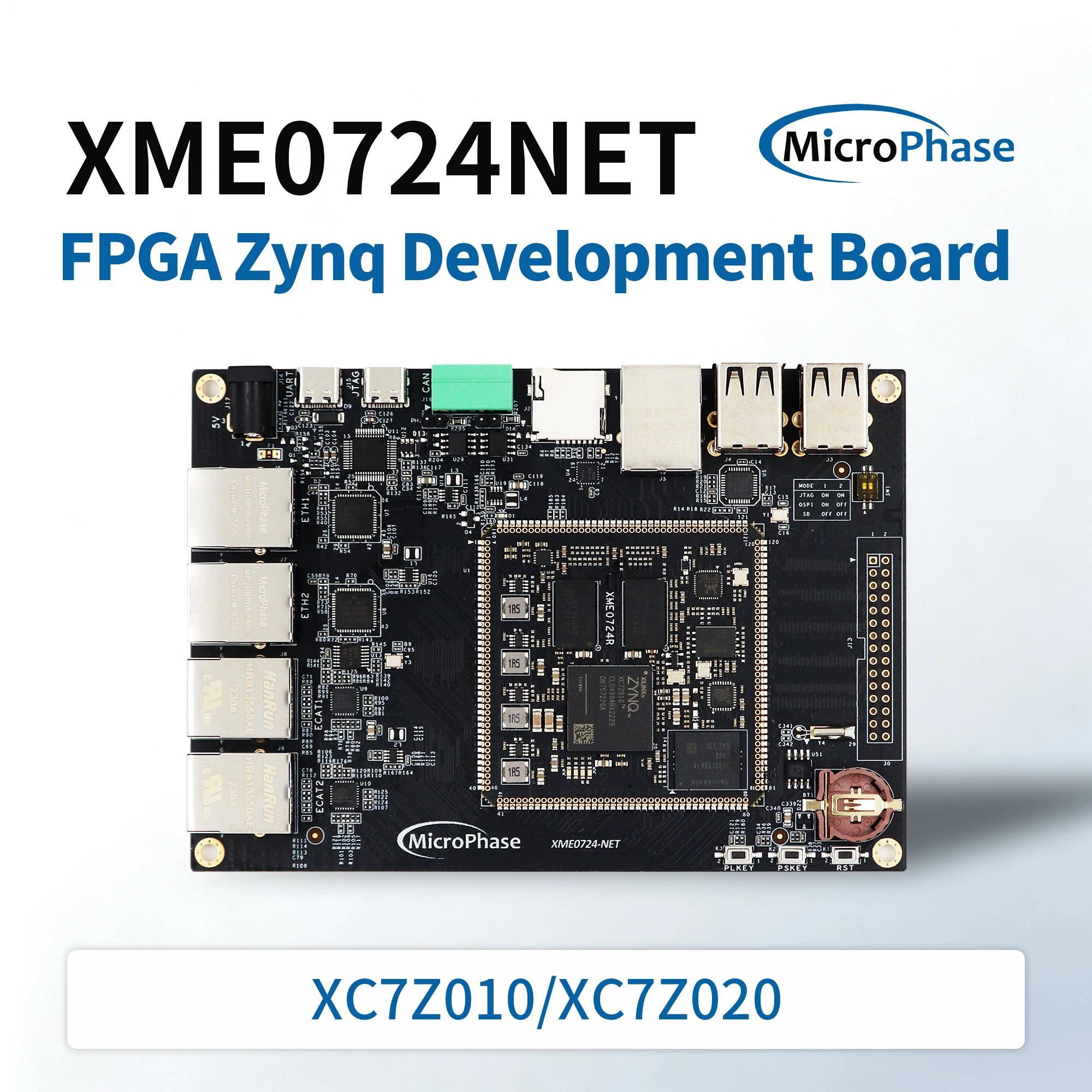 Microphase XILINX FPGA Development Board ZYNQ ARM 7010 7020 Multi Port Industrial Network Zed XME0724-NET