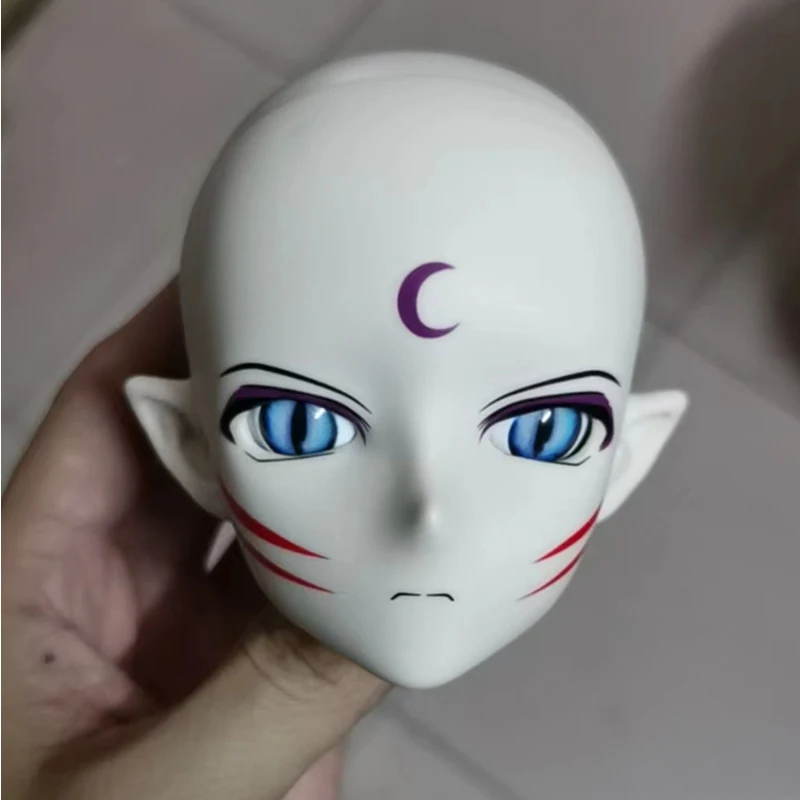 1/3 Bjd Sesshoumaru Anime Doll's Head with Random Eyes PVC Makeup Head Girls Dress Up Toy