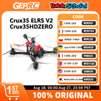 HappyModel Crux35 ELRS V2 CrazyF411 ELRS AIO URAT OVX303 300mW Caddx Ant 1200TVL EX1404 KV3500 4S 3.5inch FPV Freestyle Drone
