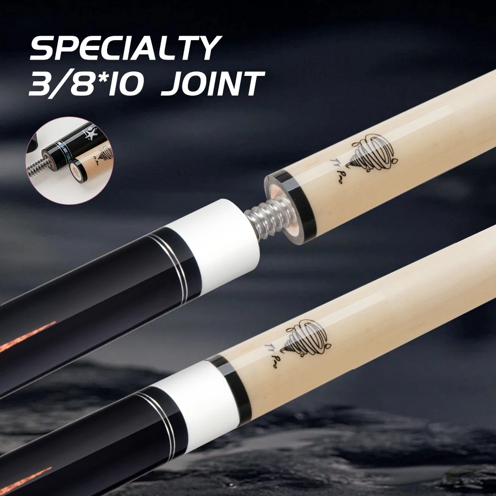 FURY-CRICAL AE-NT1/2 conjunto de taco de bilhar, eixo de bordo, conjunto de caixa conjunta 3/8x10 1/2 vara 10.5/11.5/12.5mm aperto suave