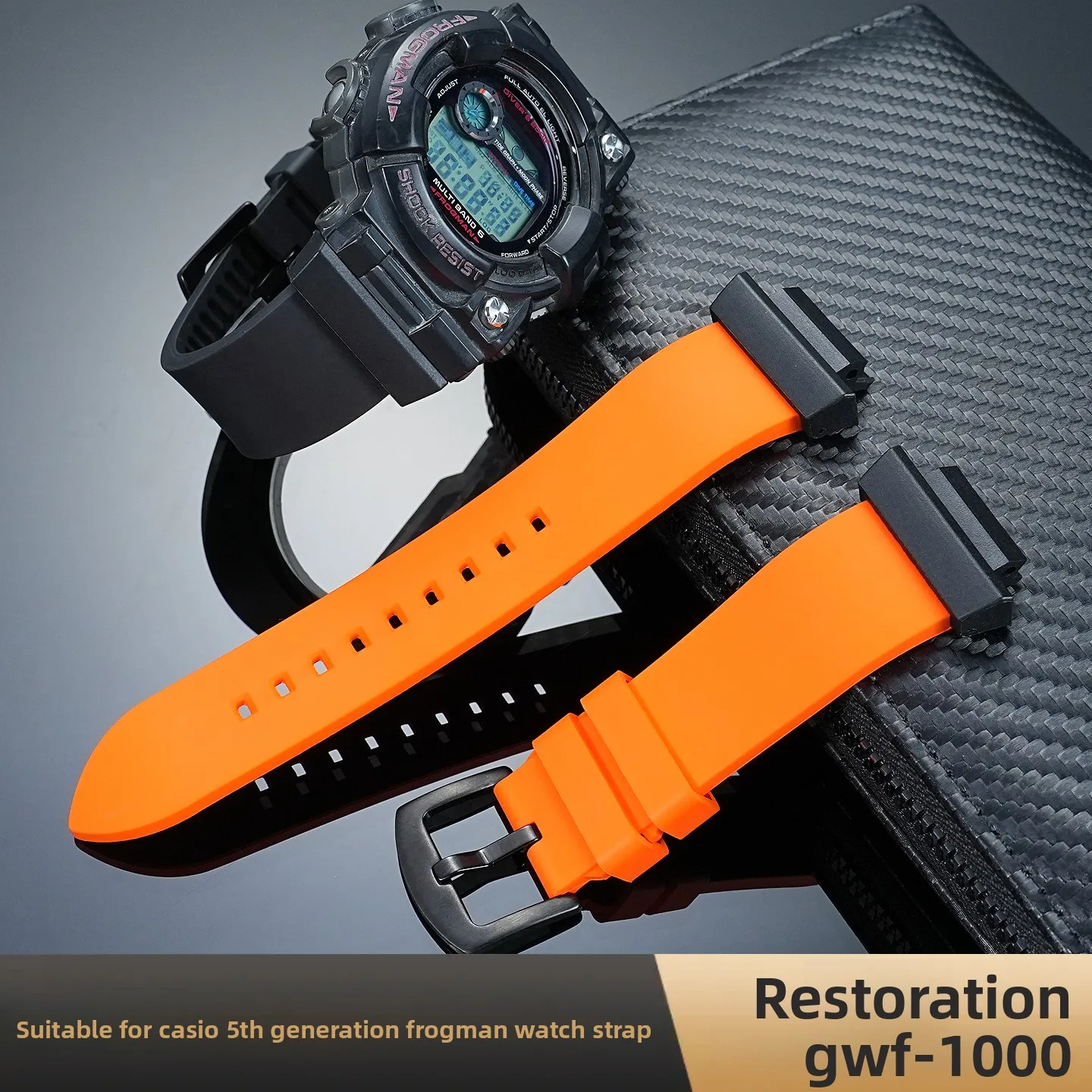 Suitable for Casio 5th Generation Frogman 3184 Watch Modified GWF-1000 Outdoor Fluororubber Watch with Accessories Men