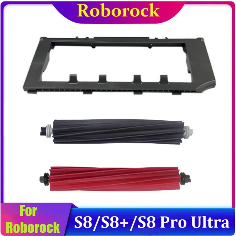 

For Xiaomi Roborock S8 Pro Ultra /S8+/S8 Vacuum Cleaner Replacement Parts Double Roller Brush + Main Brush Cover
