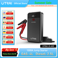 UTRAI Car Jump Starter 1000A Battery Charger 8000mAh Emergency Power Bank Booster with LED Lighting Starting Device for 12V Cars