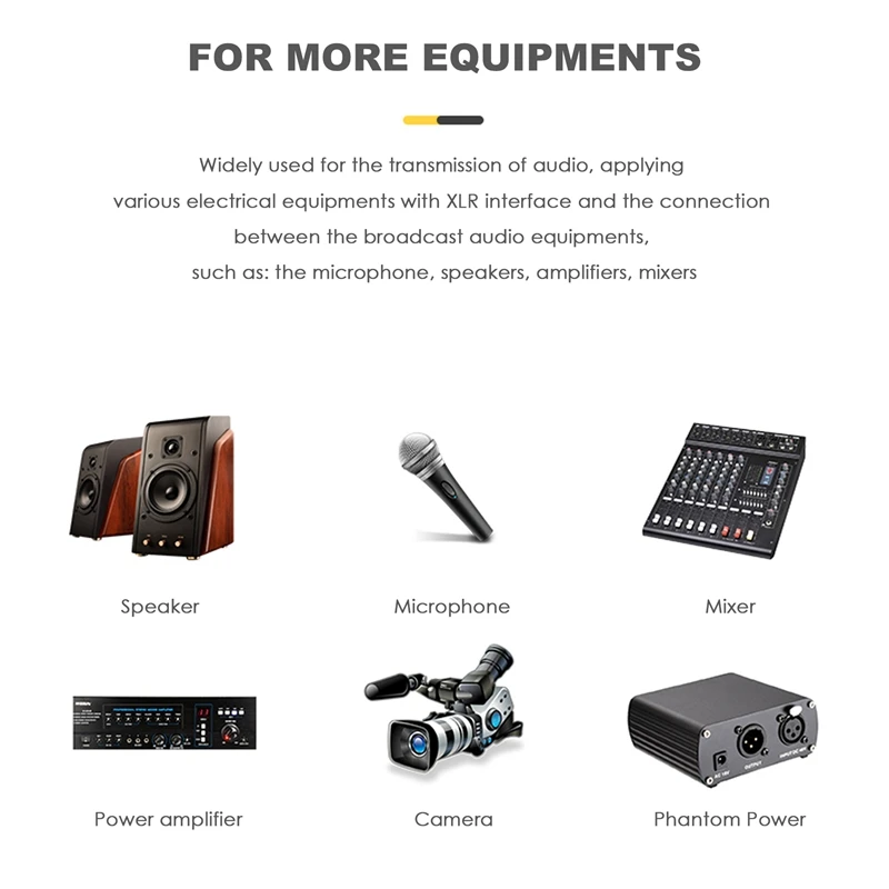 XLR كابل الموسيقية ميكروفون كابل الصوت التوصيل الزاوية اليمنى XLR أنثى إلى كابل ذكر 6 أقدام