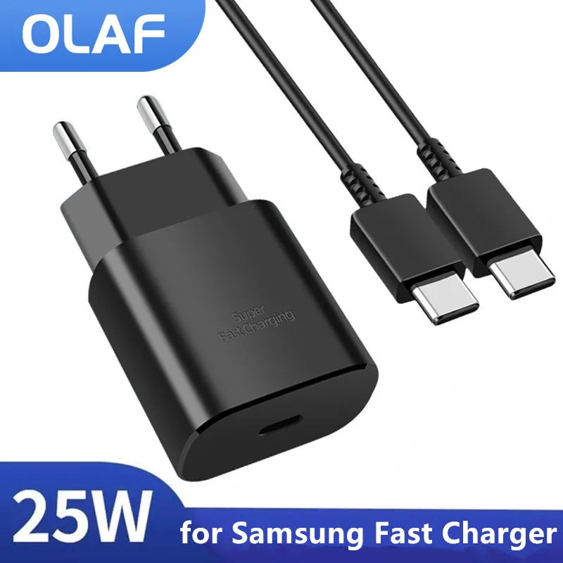 25W PD Charger Usb Type C Cargador For Samsung Galaxy S22 S21 S20 Note 20 A71 A80 S8 S7 S10 Fast Charging Power Adapter Chargeur