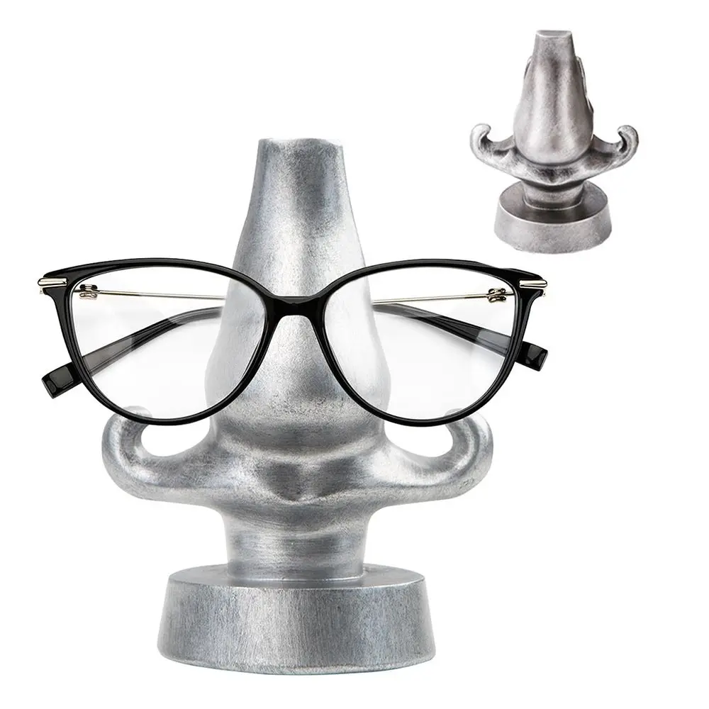 

Creative Eyeglasses Stand Nose Shape Space-Saving Desktop Glasses Holder Funny Universal Sunglasses Display Stand Desk Use