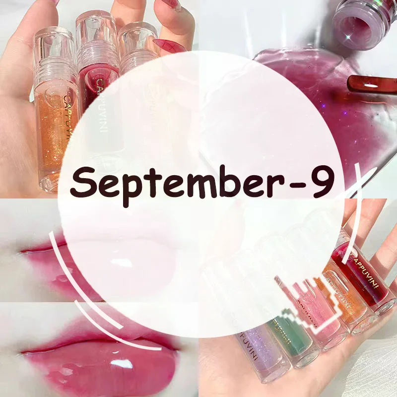 كابوفيني شفاف كريستال جيلي ملمع الشفاه لامعة واضحة مرآة ترطيب الشفاه بلسم بريق السائل أحمر الشفاه زيت الشفاه لون الشفاه