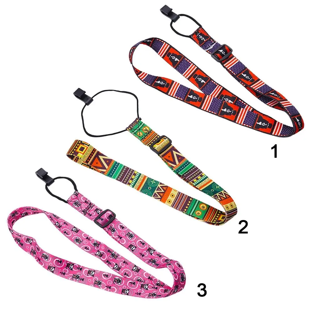 Portable Adjustable Guitar Strap Polyester Ethnic Style Ukulele Strap Guitar Belts Guitar