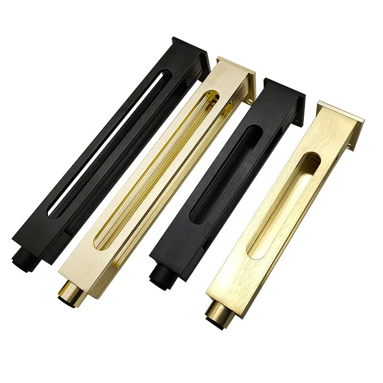Aluminum alloy bathroom cabinet foot support light luxury metal cabinet foot adjustable black
