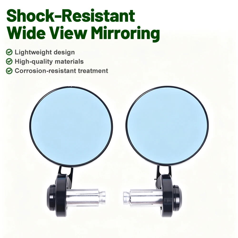 Retro handlebar end mirror/rearview mirror for Royal Enfield Bullet/Meteor/Classic 350 500 Interceptor 650 Motorcycle Rear View