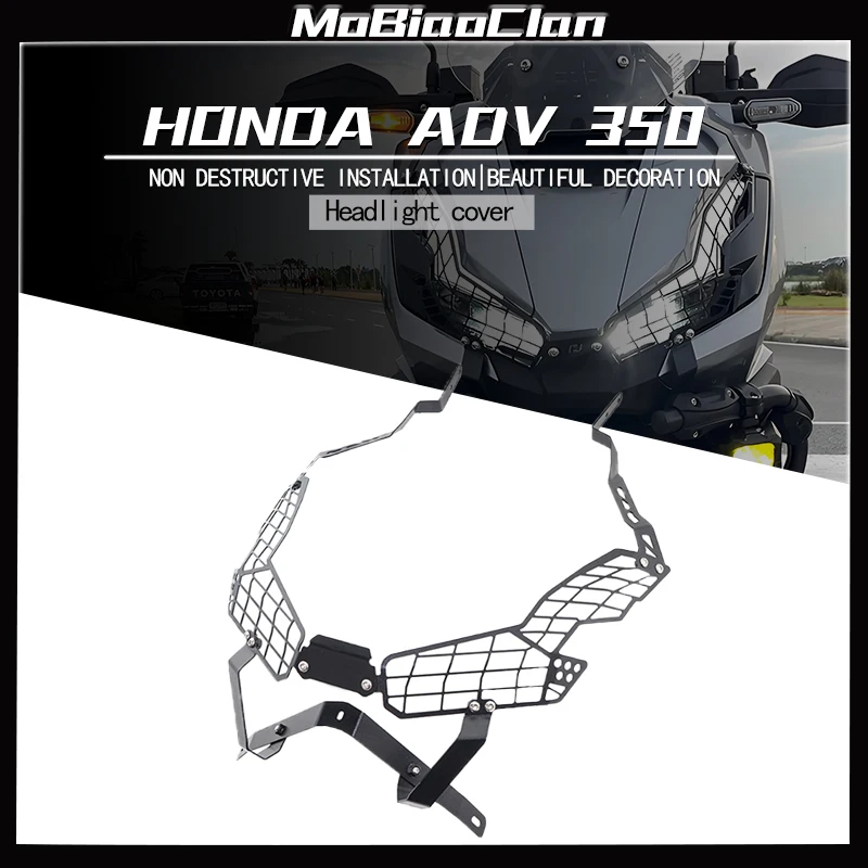 

For Honda ADV350 ADV 350 2022 - 2023 Motorcycle Headlight Guard Headlamp Protector Head Light Grill Cover Accessories