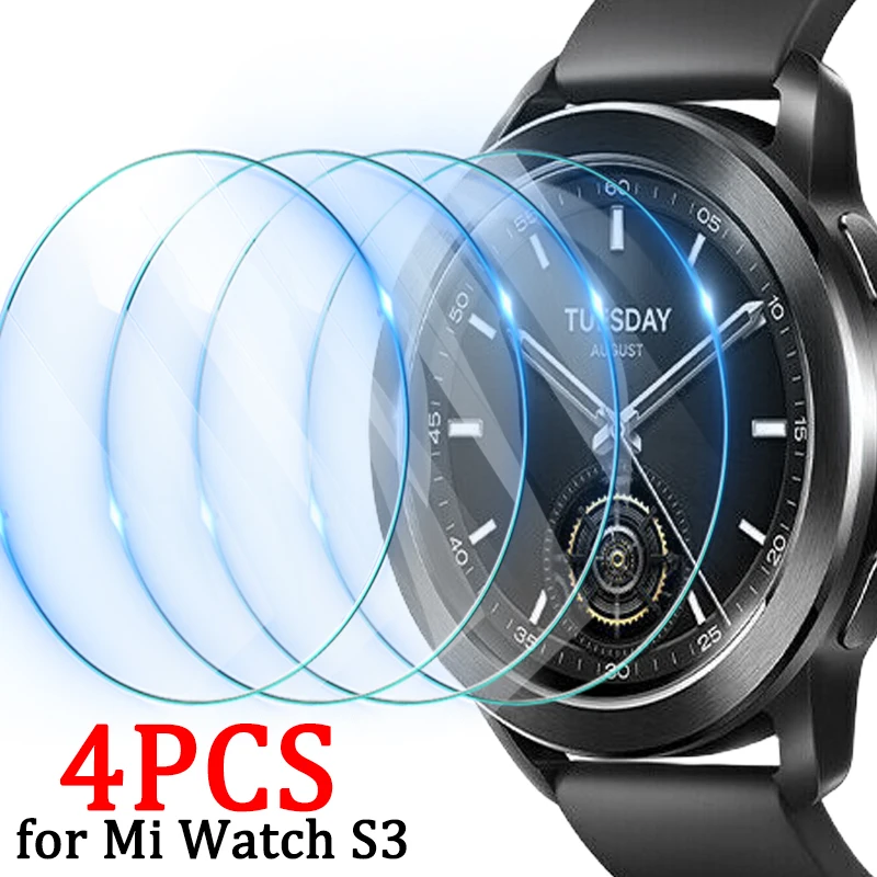 Protecteur d'écran pour montre connectée Xiaomi Mi Watch S3, verre trempé anti-rayures, Film de protection transparent HD pour Xiaomi Watch S3