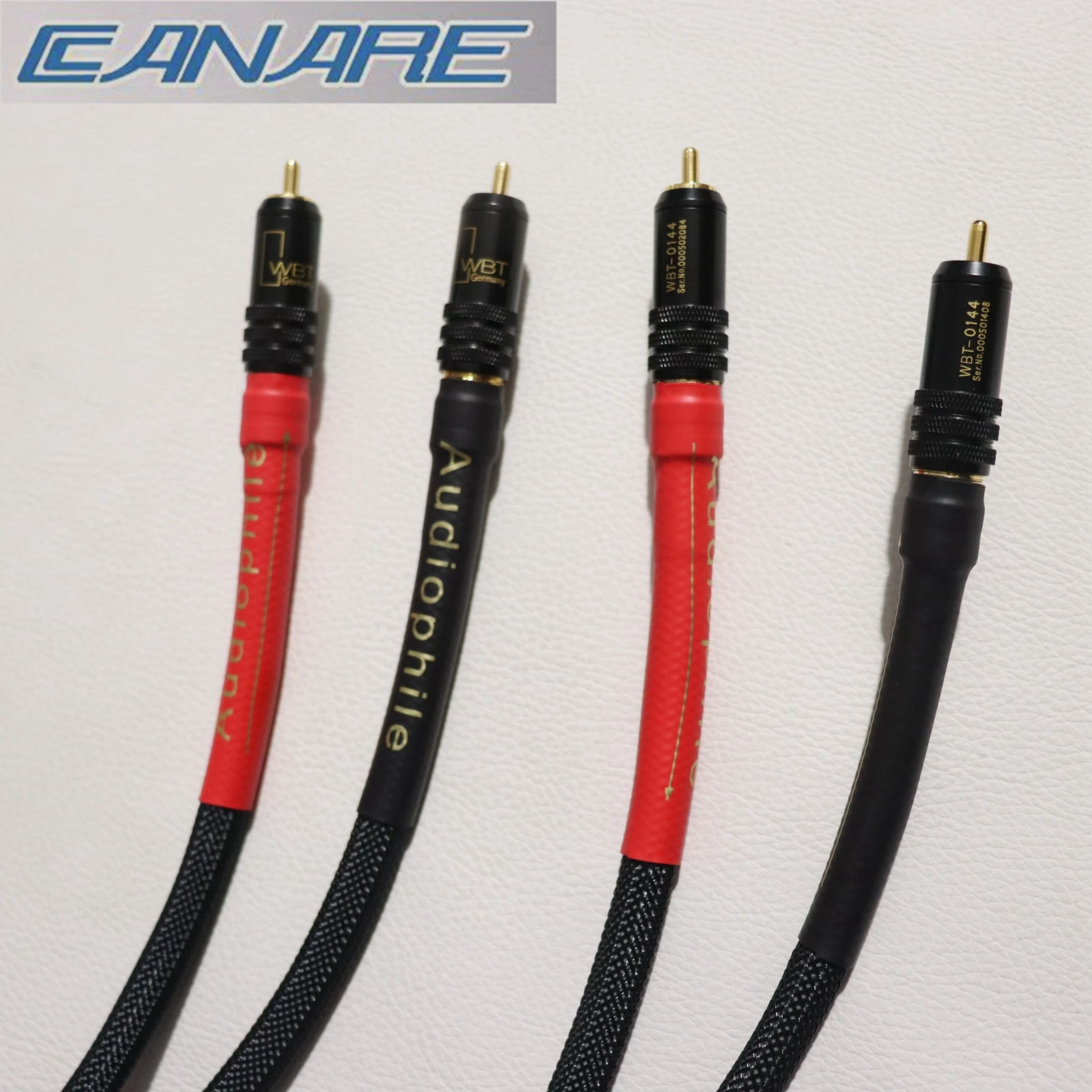 Canare Hi-fi audio 5N OFC 2RCA إلى 2 RCA كابل الصوت الذكور كابل RCA عالي الجودة مع قابس موصل RCA مطلي بالذهب WBT مصنوع في اليابان