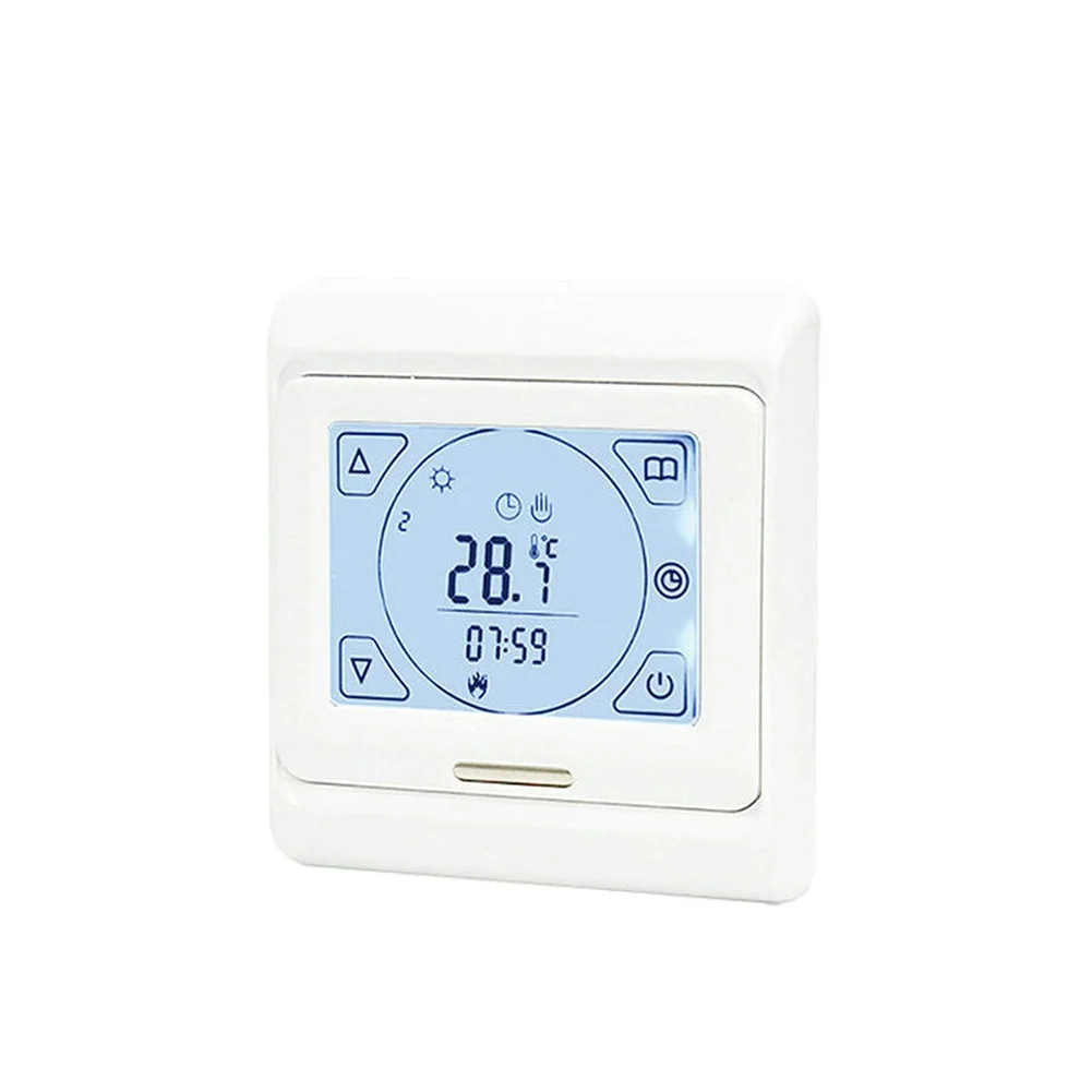 Programmable WiFi Thermostat with LCD Touchscreen 7 Day Calendar Support Auto Manual Antifreeze Modes AC110~220V