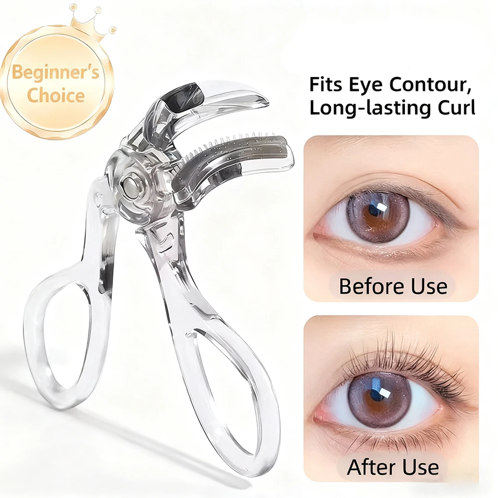 Dual-Typ-Wimpernzange mit Kamm – breite und teilweise Clip-Optionen, wasserfest, langlebig, natürliche Locken, Unisex-zertifiziert