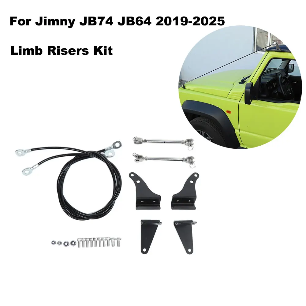 Door Limb Risers Kit For Suzuki Jimny JB74 JB64 Car Obstacle Eliminate Rope Protector ForJB64W JB74W 3 5 2019 2020-2025
