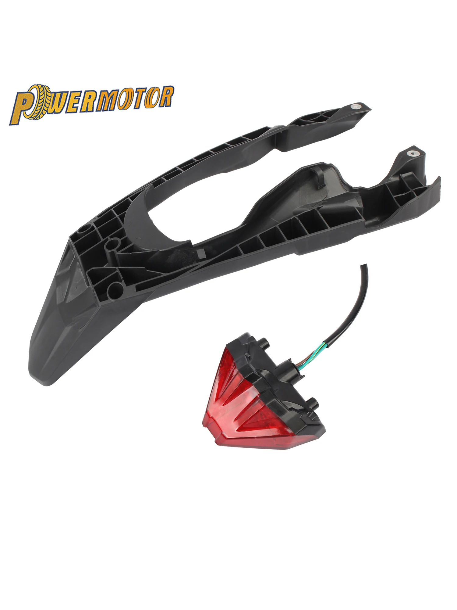 AliExpress PowerMotor Motorcycle Brake Tail Light Bracket Fender For KTM EXC EXCF XCW XCFW 150 250 300 450 500 2023 2024 Motocross Dirt Bike Modified