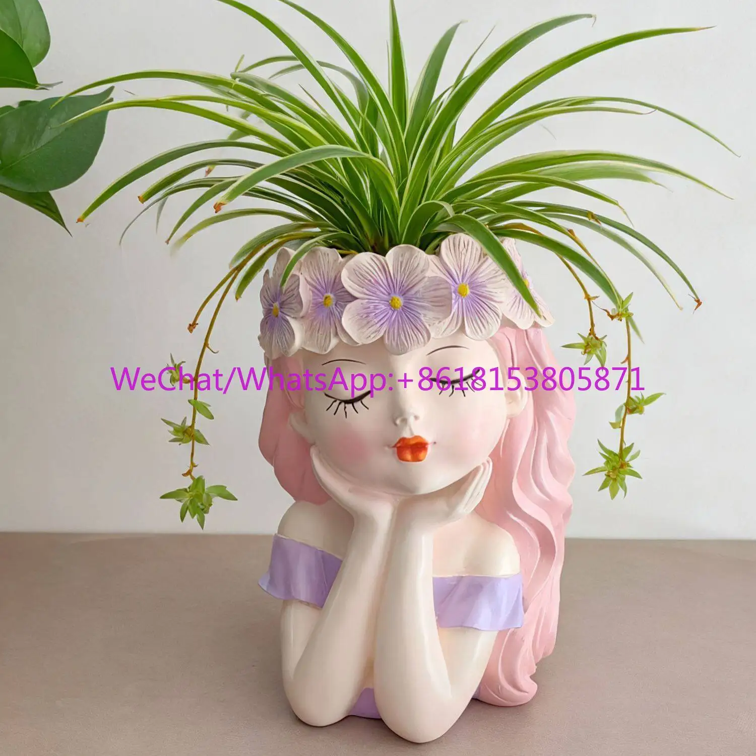 Beauty flower pot super cute small fresh vase ornament living room dried flower decoration high value ornament