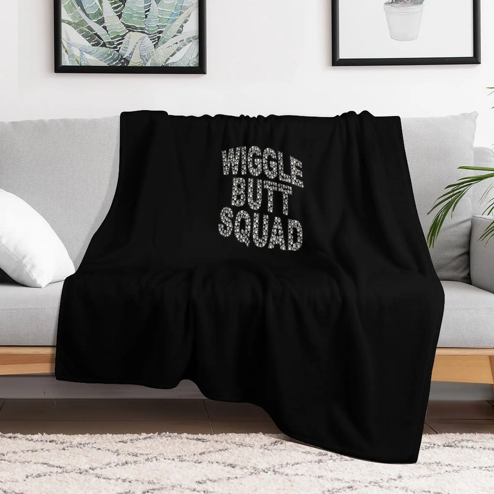 Wiggle Butts Aussie Australian Shepherd Wiggle Butt Squad Hoodie Throw Blanket Luxury Thicken Soft Plaid Blankets