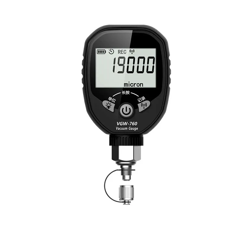 VGW-760 Wireless Digital Vacuum Gauge 0-19000 HVAC Vacuum Gauge 1/4