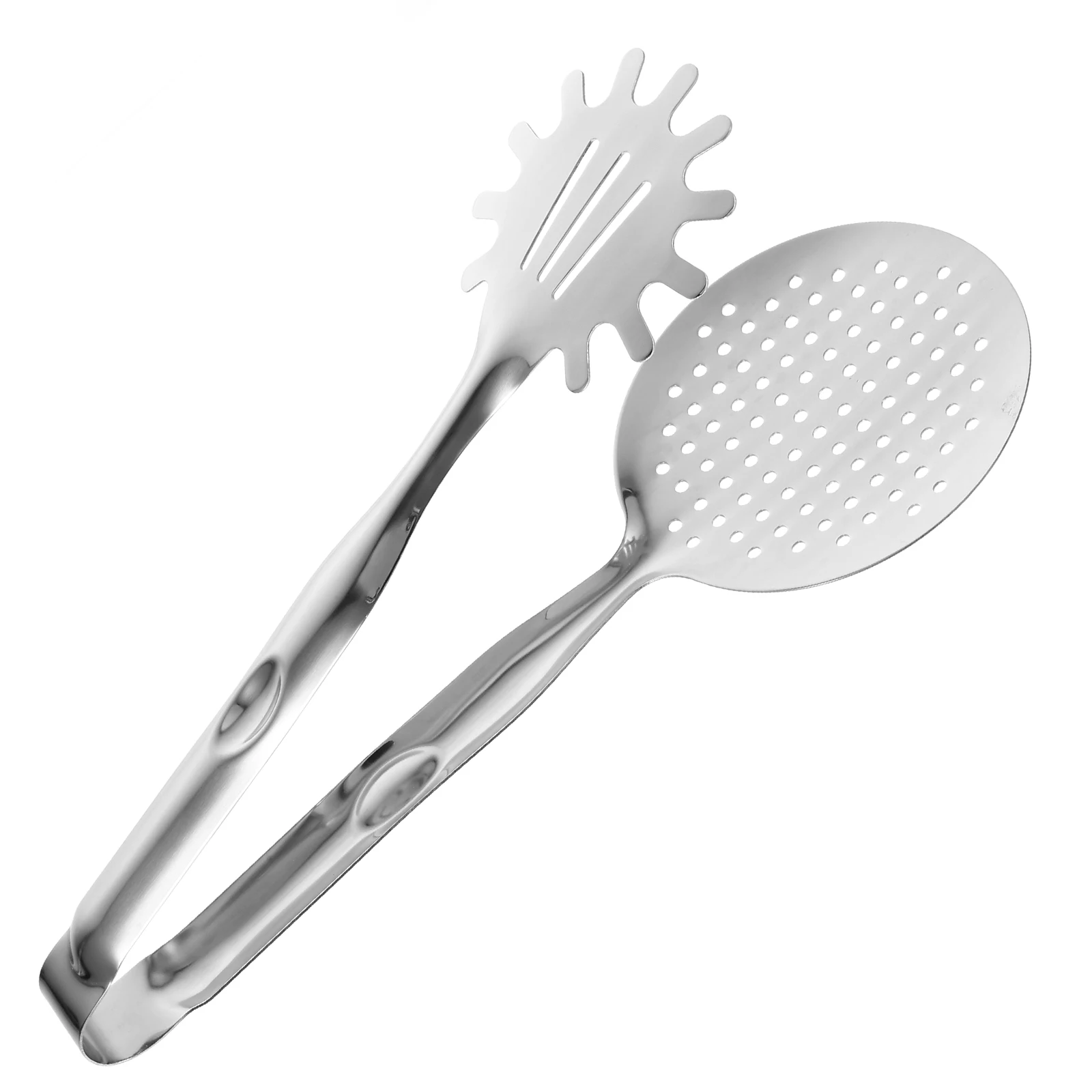 

Oil Filter Food Clip Stainless Steel Perforated Kitchen Cooking Tong Steak Draining Strainer Spoon Ergonomic Practical Wear