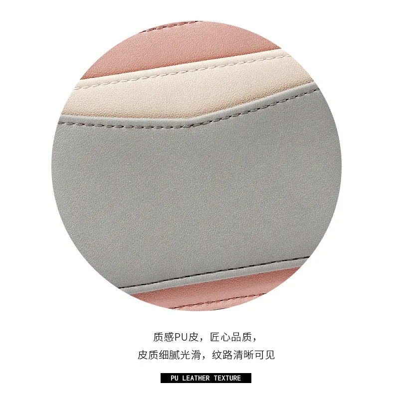 Ultra-thin Money Coin Purse Durable with Key Ring Wear-resistant Credit Card Holoder PU Leather Wallet Money Bag Male Female