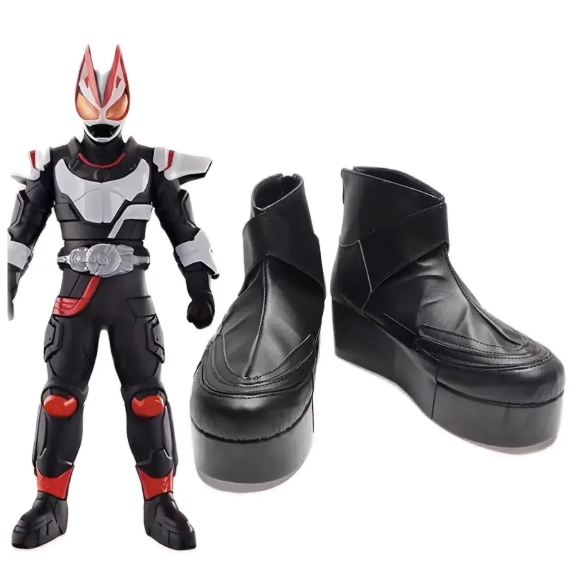 

KAMEN RIDER GEATS Обувь для косплея Сапоги Игра Аниме Хэллоуин Рождество