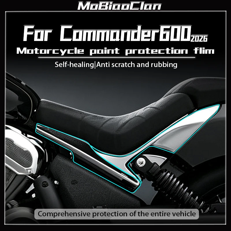 For Benda Commander600 2026 Invisible Car Cover Film Oil Tank Scratch Protection Sticker Motorcycle Modification Accessories