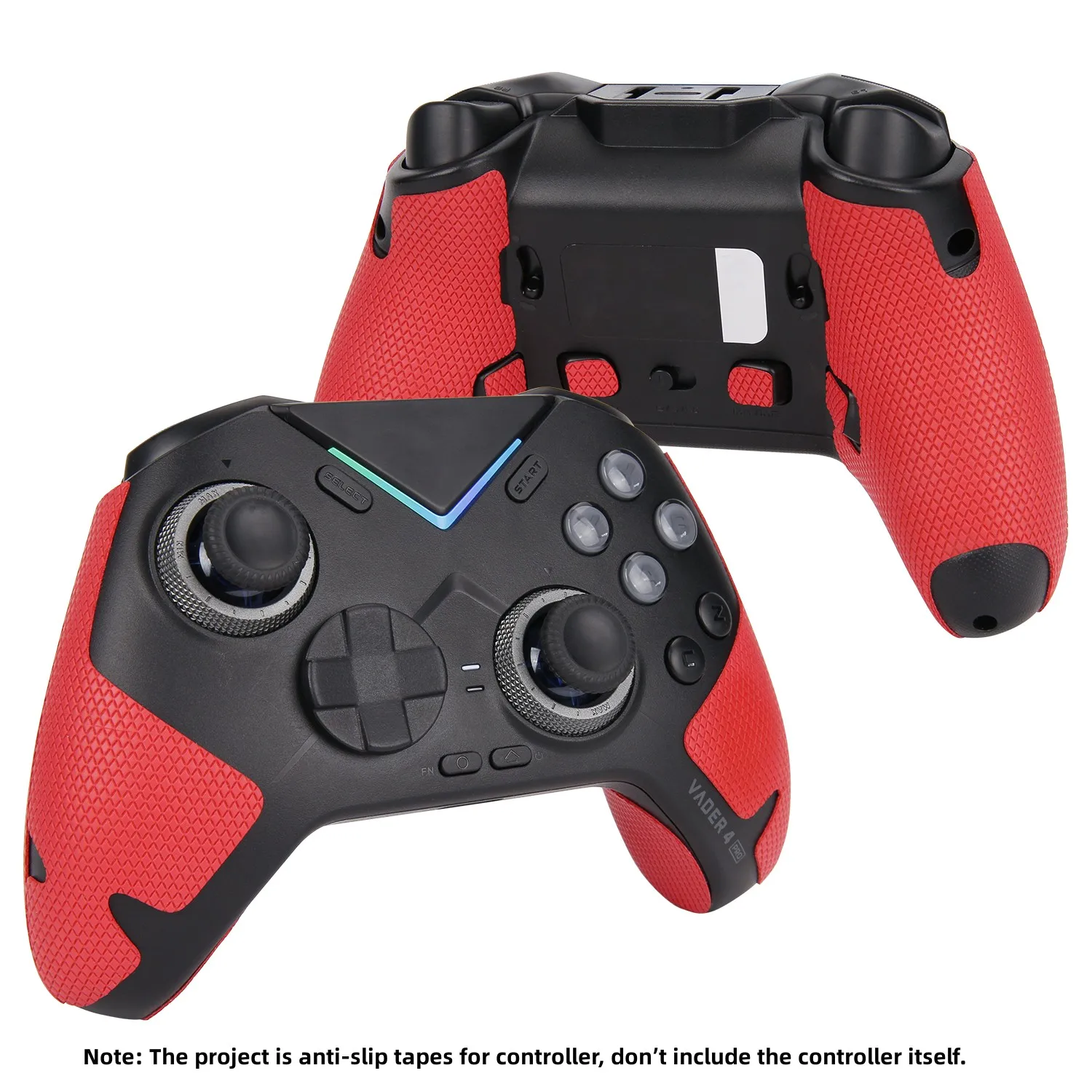 

Red TALONGAMES Controller Grip Tape Lite Version Compatible With Flydigi Vader 3 /4 Pro Handle,Non-slip Sweat Absorption Sticker